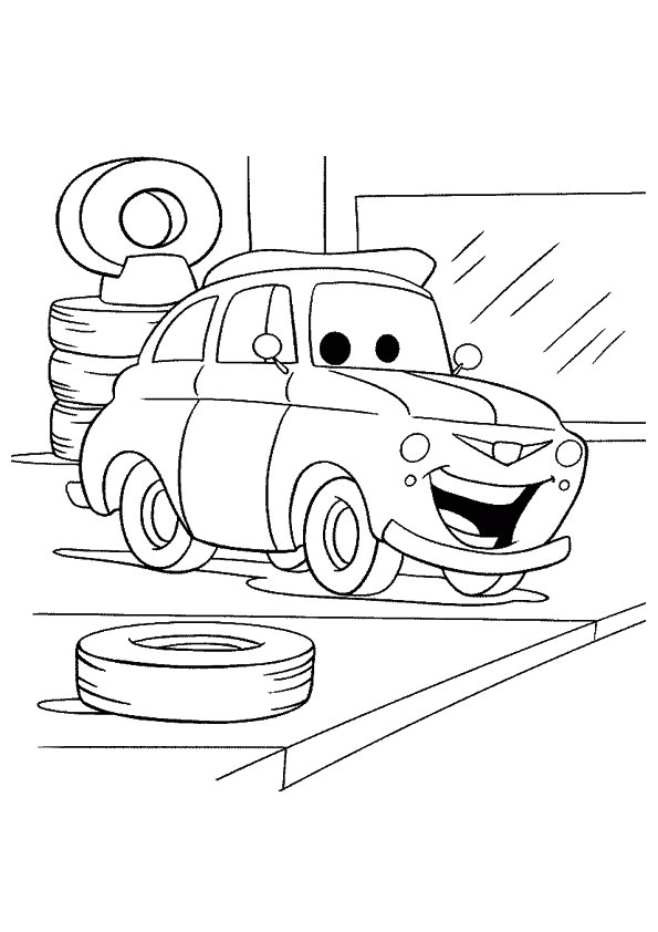 Plansa de colorat cu Cars pixar 206 120